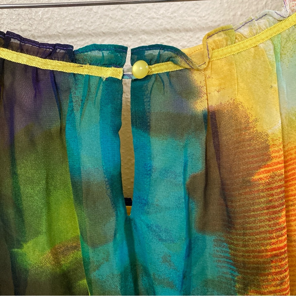 Ashley Stewart Women’s Dress Multicolor Bell Sleeveles Sz20 - Picture 10 of 15